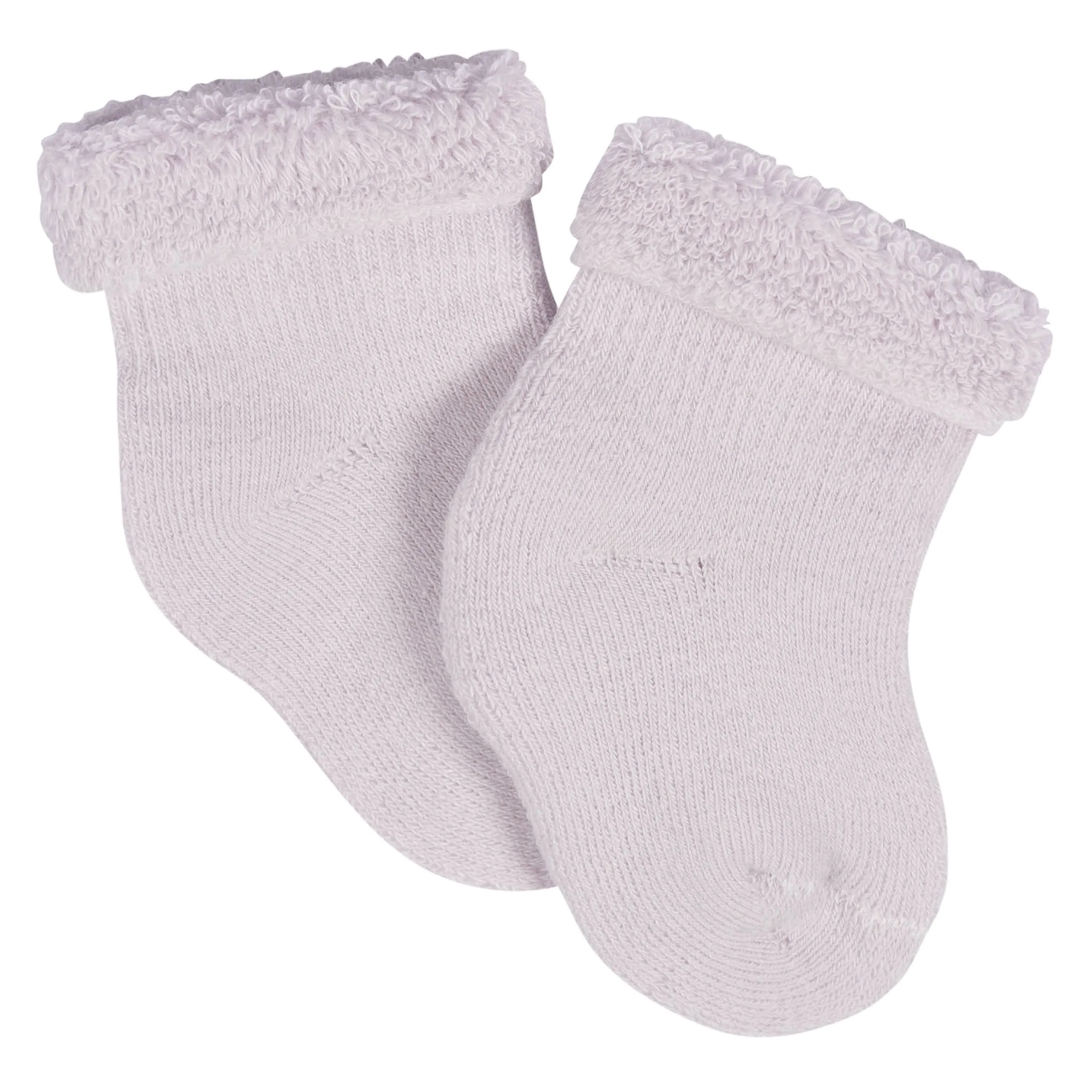 12-Pack Baby Girls Lavender Garden Terry Wiggle Proof® Socks