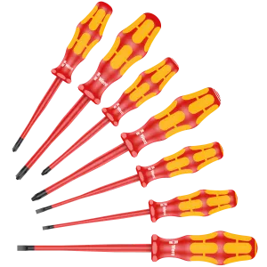 160 iSS/7 screwdriver set Kraftform Plus Series 100. With reduced blade diameters and smaller handle diameters