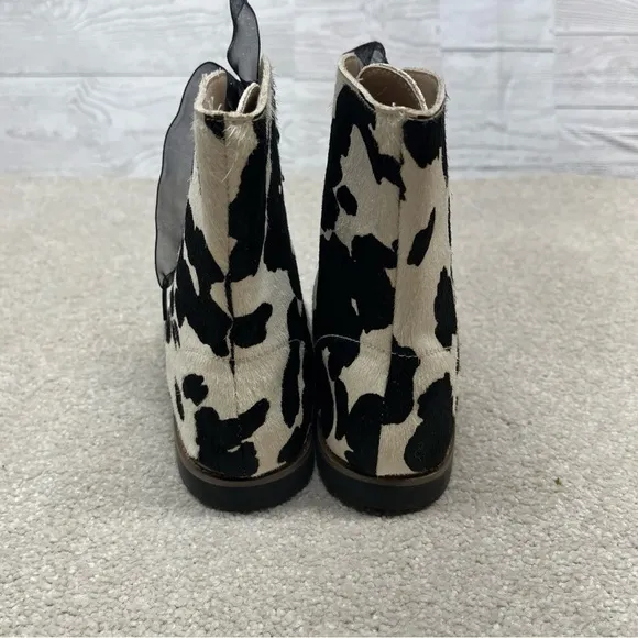A Bear Company Girls Cow‎ Print Calf Hair Bootie SZ 13 New With Tags