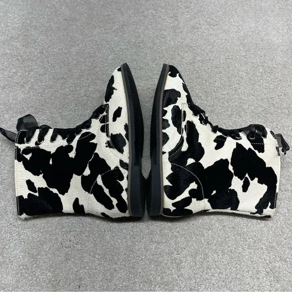 A Bear Company Girls Cow‎ Print Calf Hair Bootie SZ 13 New With Tags