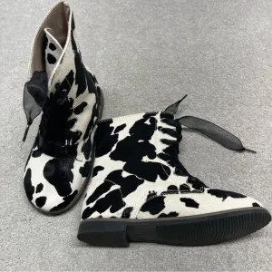 A Bear Company Girls Cow‎ Print Calf Hair Bootie SZ 13 New With Tags