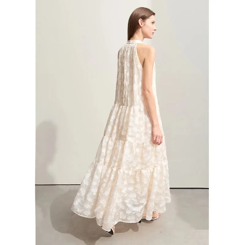 Amii Minimalism Sleeveless A-Line Chiffon Dress