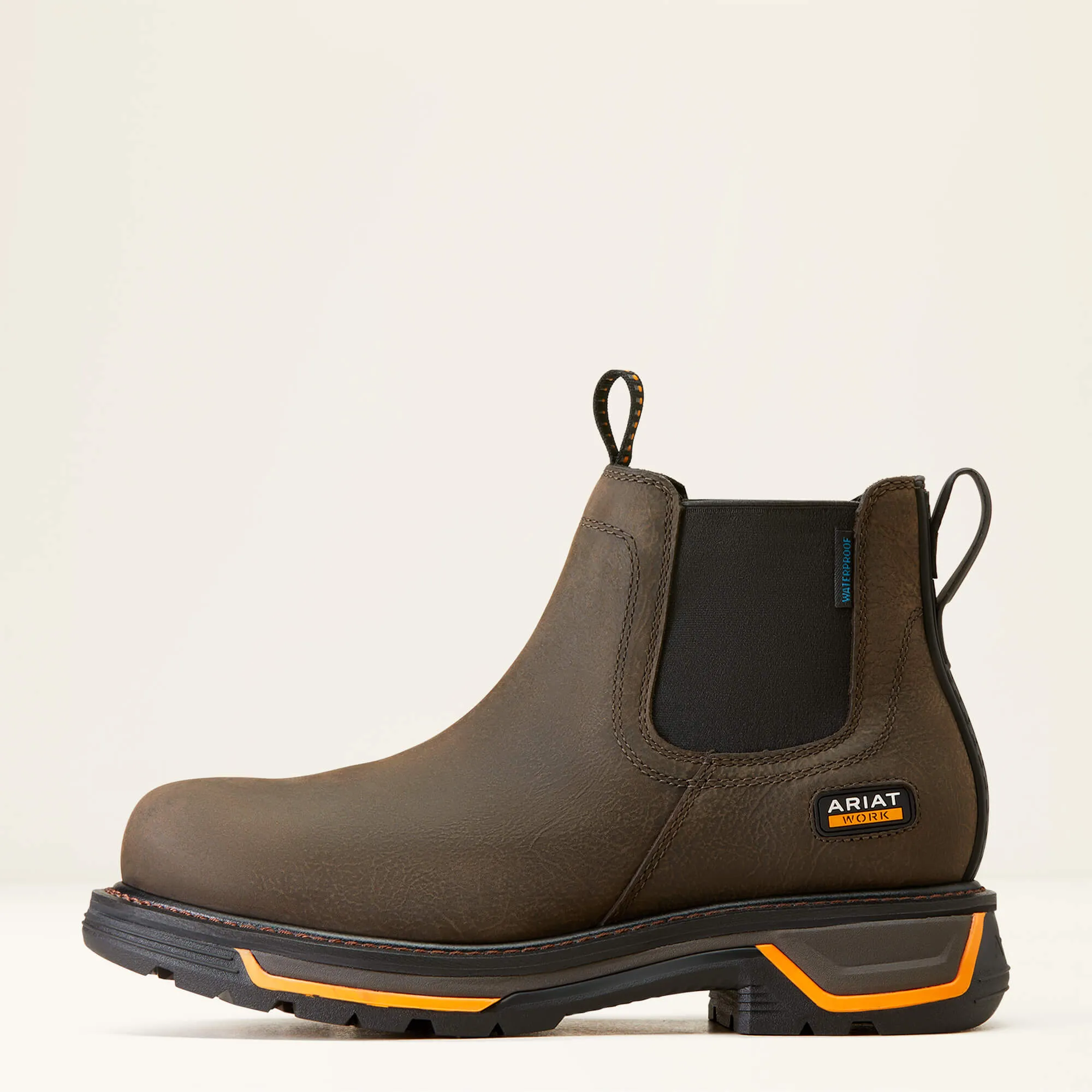 ARIAT MEN'S 10042545 Big Rig Chelsea Waterproof Work Boot SOFT TOE