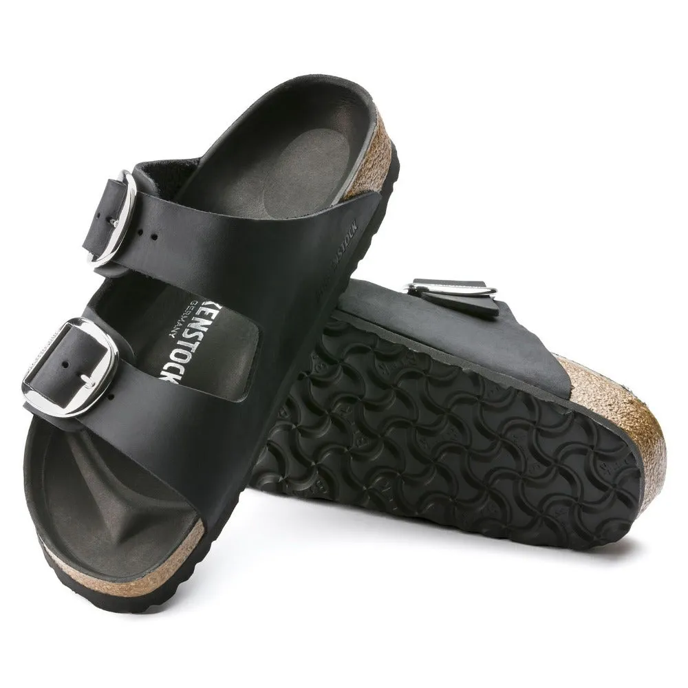 Arizona Big Buckle -  Black Oiled Leather||Arizona grosses boucles - Cuir huilé noir