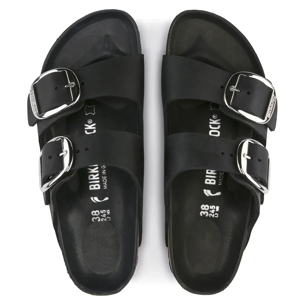 Arizona Big Buckle -  Black Oiled Leather||Arizona grosses boucles - Cuir huilé noir
