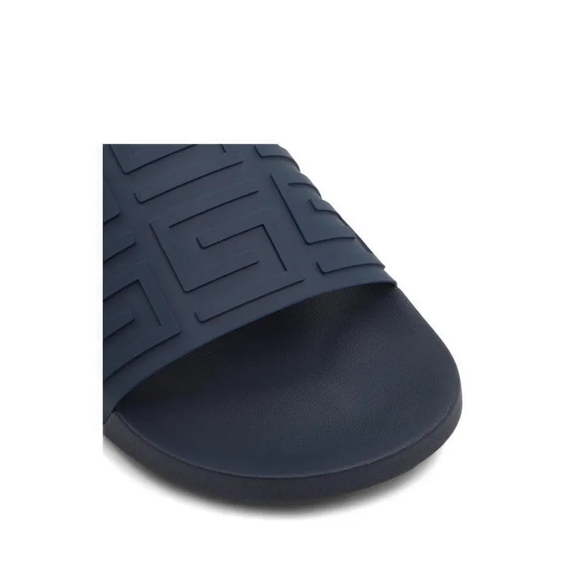 Atrani Flat Sandals - Navy