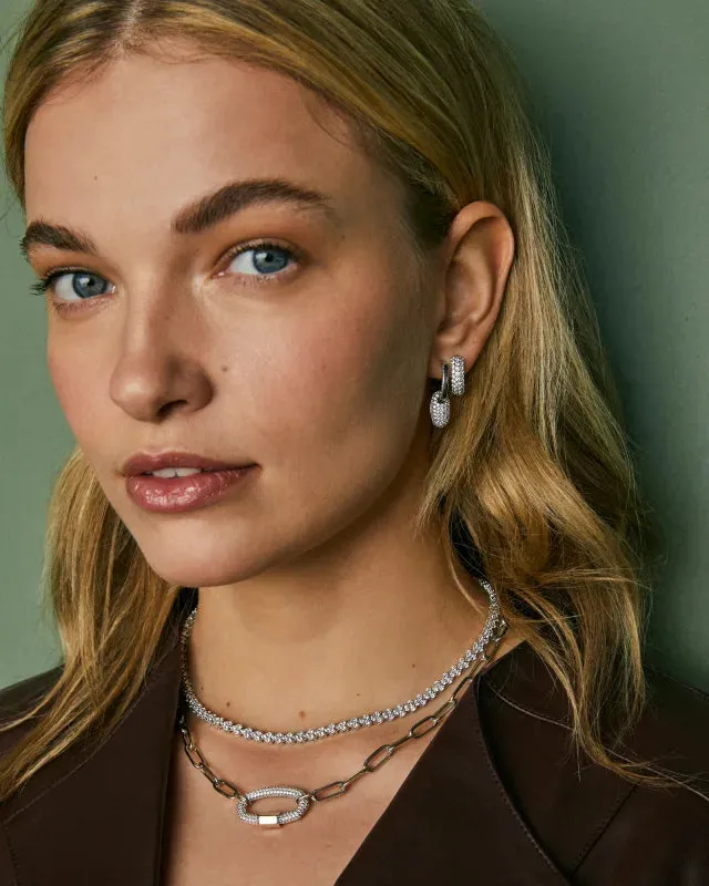 Bailey Pave Huggie Earring