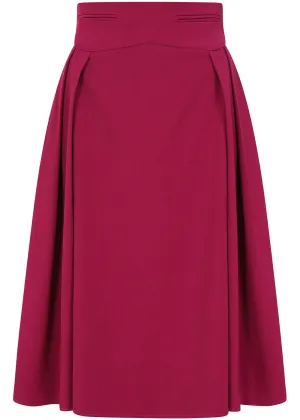 Banned Rita A-Line Skirt Fuchsia