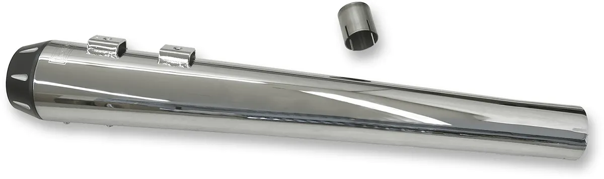 Bassani Manufacturing 1F17R Crossover Eliminator with 4in. DNT Slip-On Muffler - Chrome Megaphone