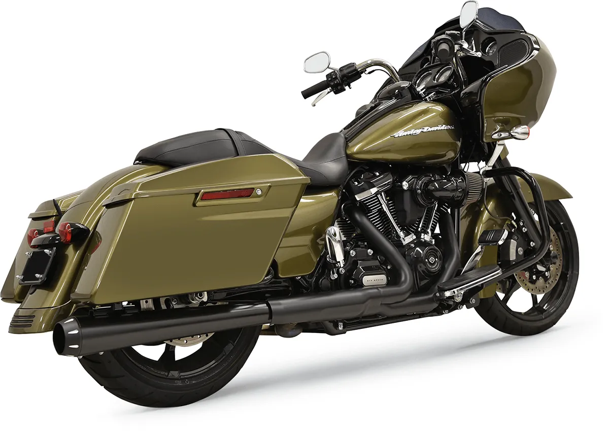Bassani Manufacturing 1F17R Crossover Eliminator with 4in. DNT Slip-On Muffler - Chrome Megaphone