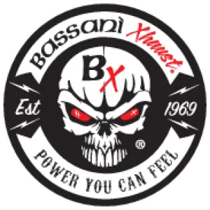 Bassani Manufacturing 1F572DNT5 4in. DNT Megaphone Muffler with Acoustically Tuned Baffle - Chrome with Polished End Cap