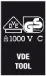 Belt B VDE 1 Zyklop bit socket set TORXÂ® / hexagonal socket with holding function, 3/8" drive