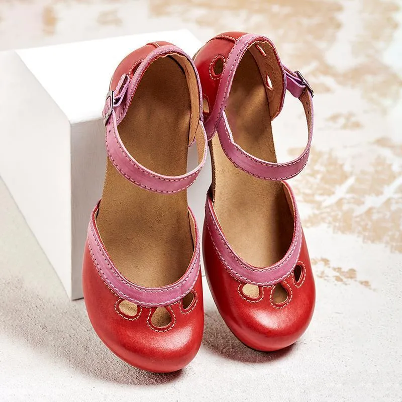 BIANCA | ORTHOPAEDIC SANDALS WITH LOW HEEL