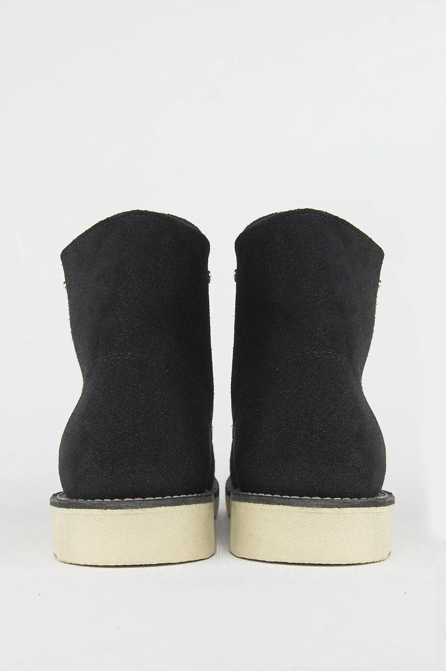 BLENDS X RED WING 6" ROUND TOE BLACK SUEDE