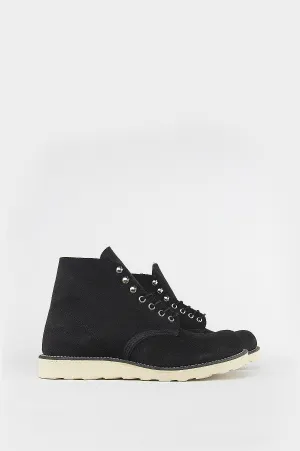 BLENDS X RED WING 6" ROUND TOE BLACK SUEDE