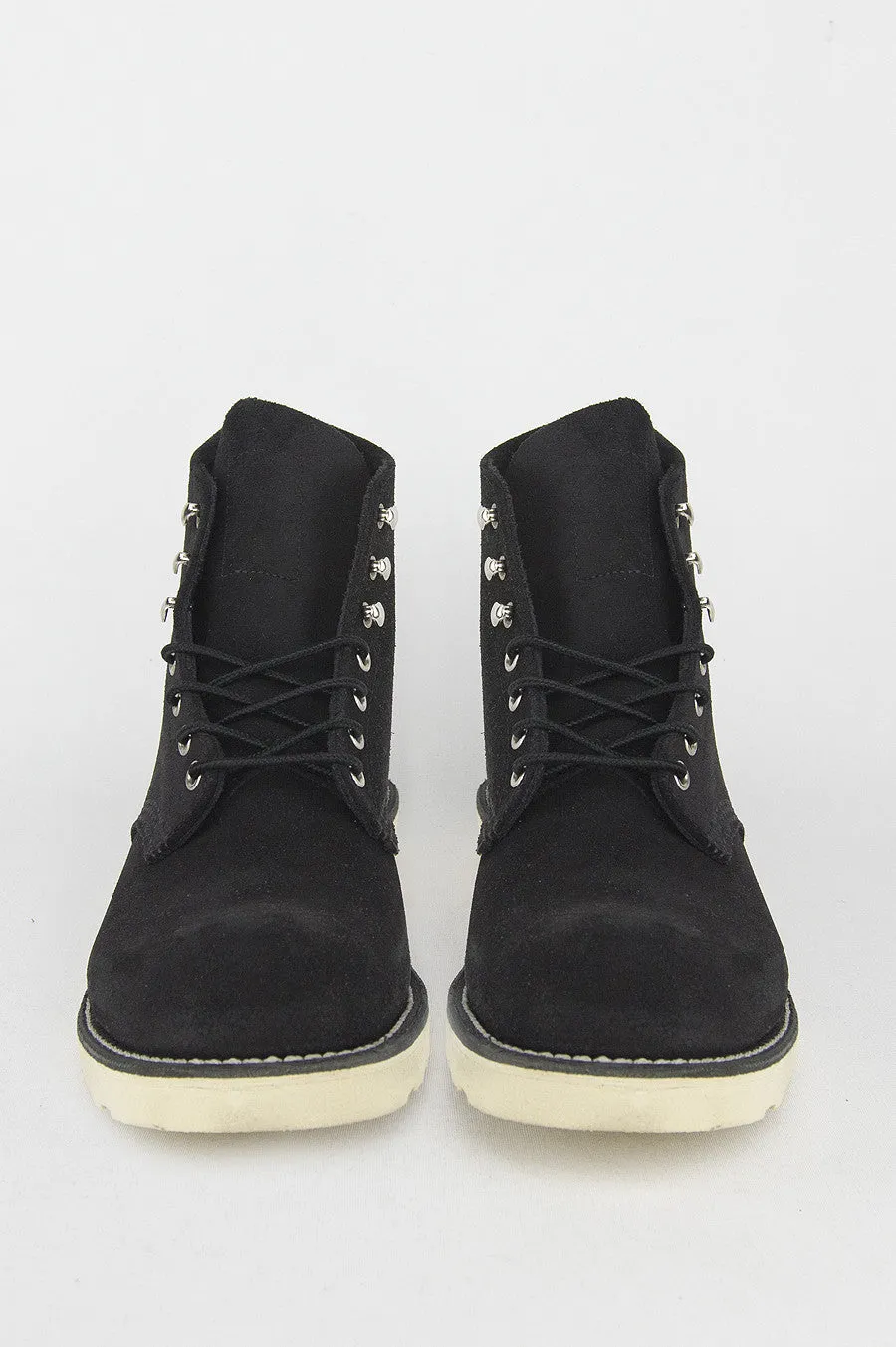 BLENDS X RED WING 6" ROUND TOE BLACK SUEDE