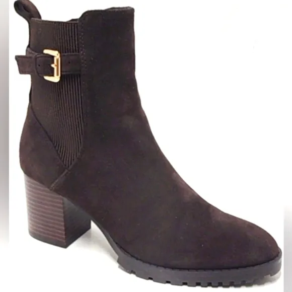 Blondo Tobi Bootie Waterproof Brown Suede Size 8.5 M B6648 DD343