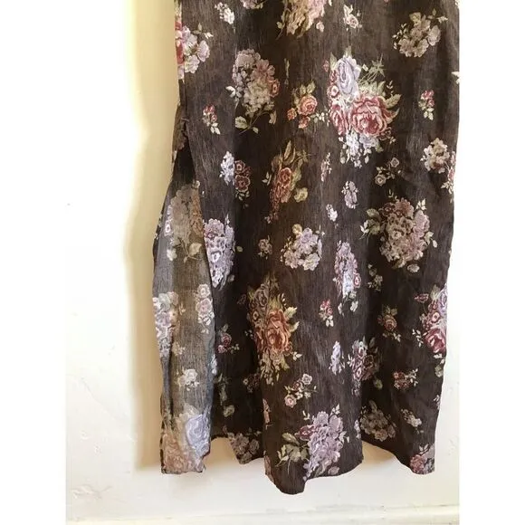 Brock collection x H&amp;M floral maxi lace slip dress size large