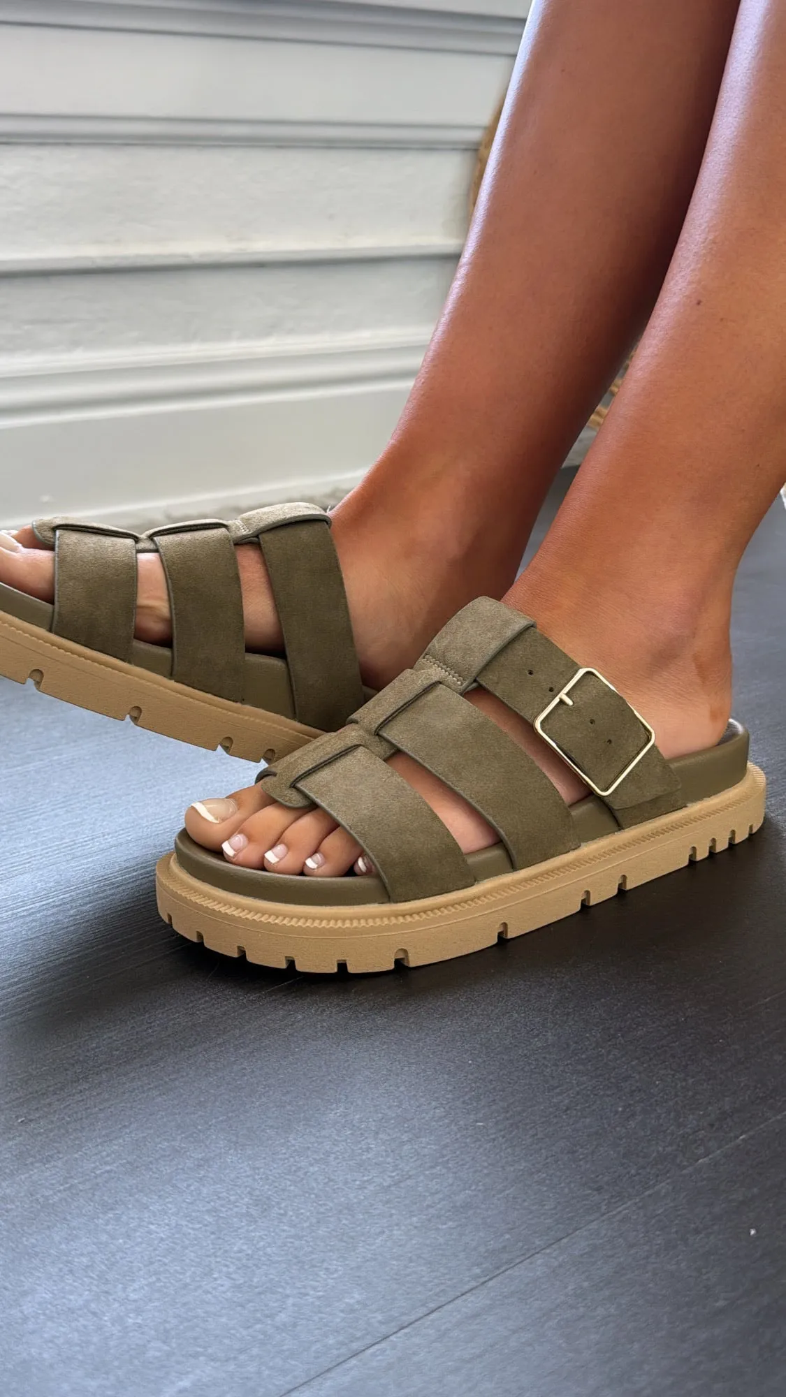 Brooklyn Sandals, Olive/ Khaki