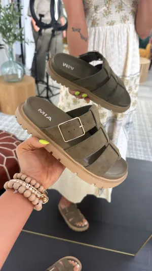 Brooklyn Sandals, Olive/ Khaki