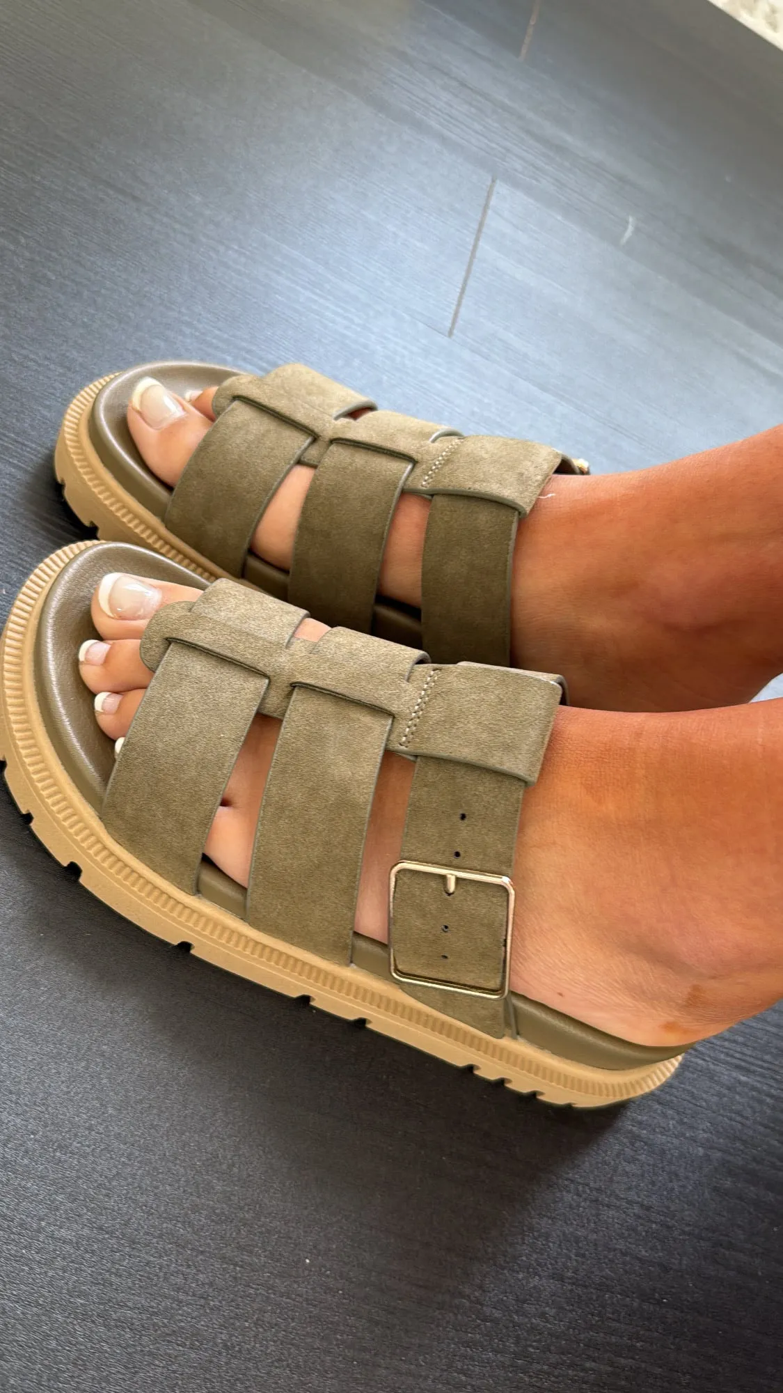 Brooklyn Sandals, Olive/ Khaki
