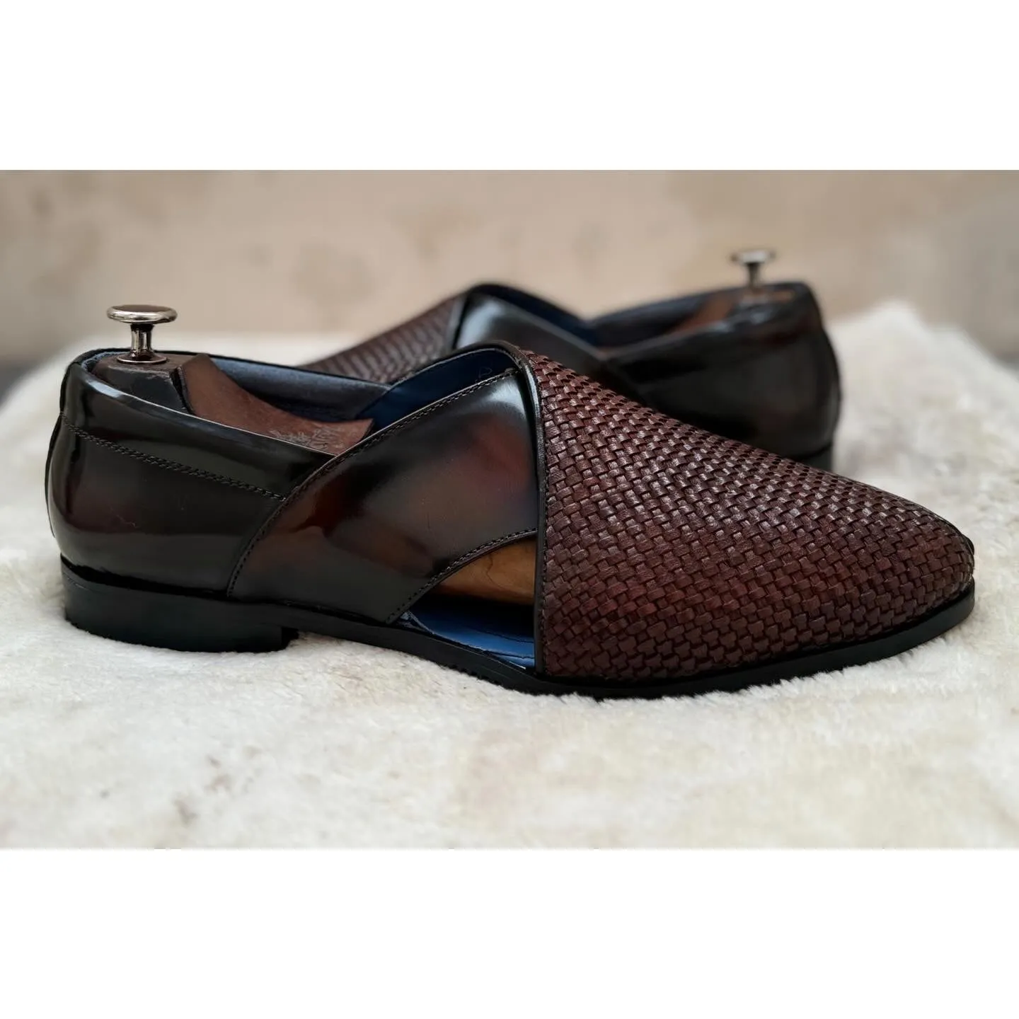 Brown Brushoff Peshwari Sandals