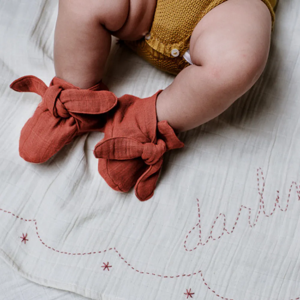 Cayenne Pigment Knotted Bootie