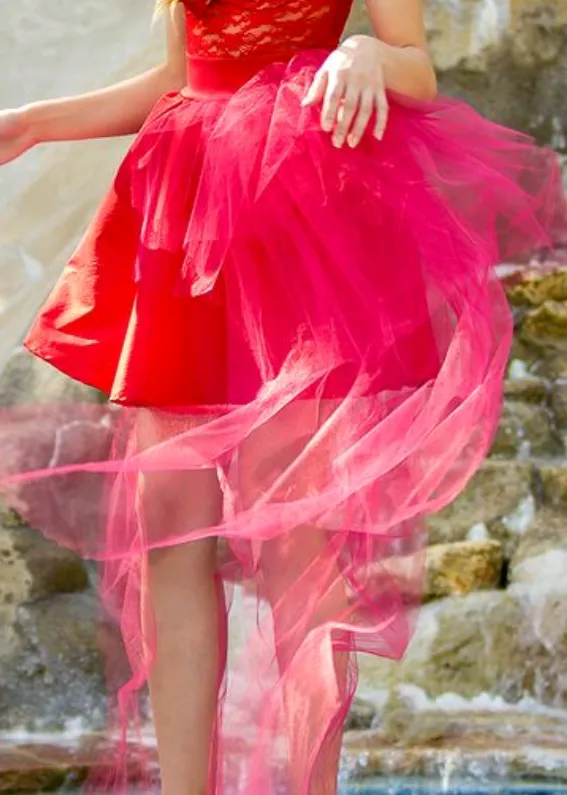 Chic lady in red