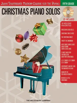 CHRISTMAS PIANO SOLOS 5TH GRADE BK/CD