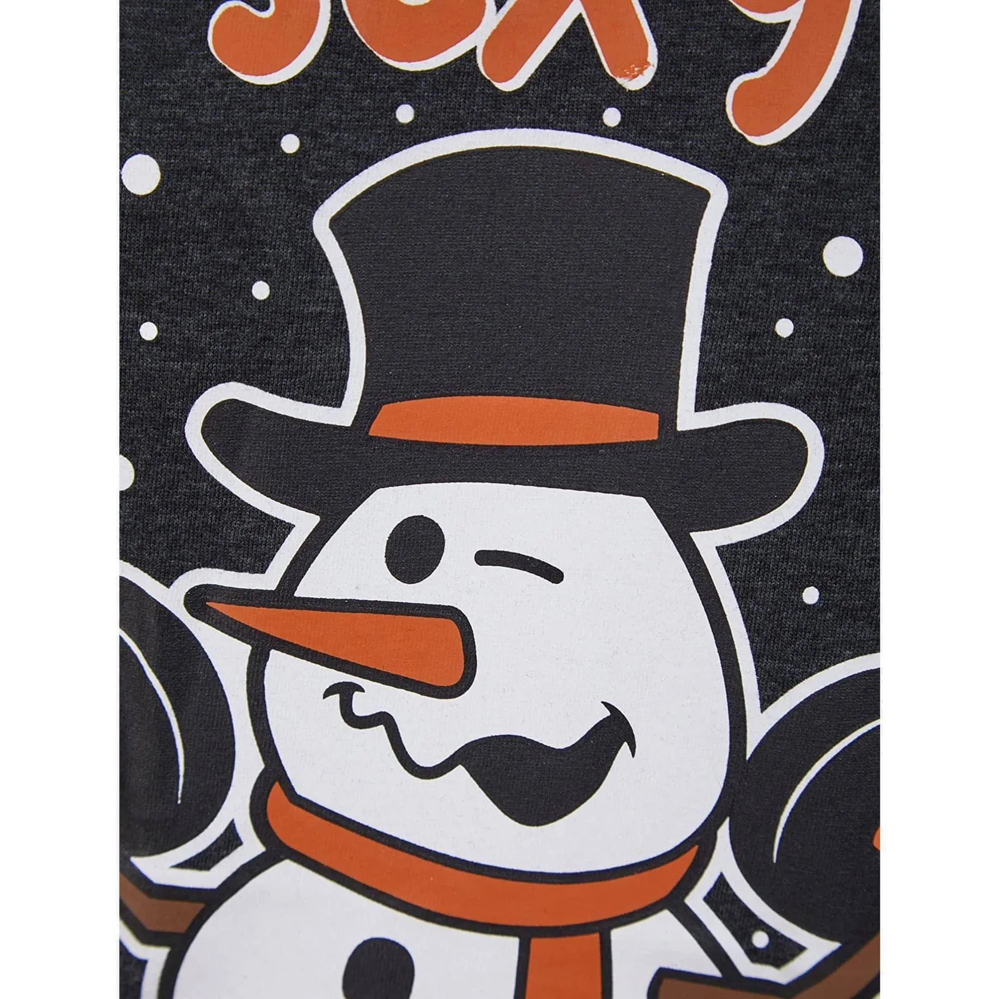 Christmas Snow It Mens Christmas Short Sleeve Top - Grey