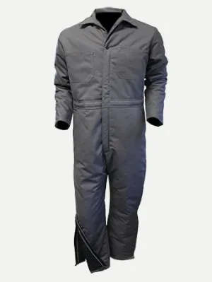 CL1550-S-Grey Coveralls Big Al P/C Leg Zip