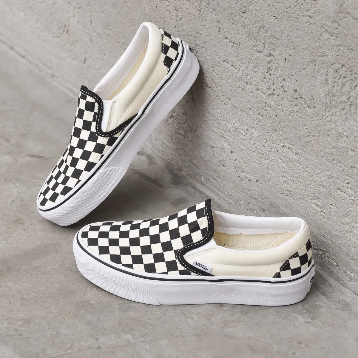 Classic Slip-On Platform - Black/White