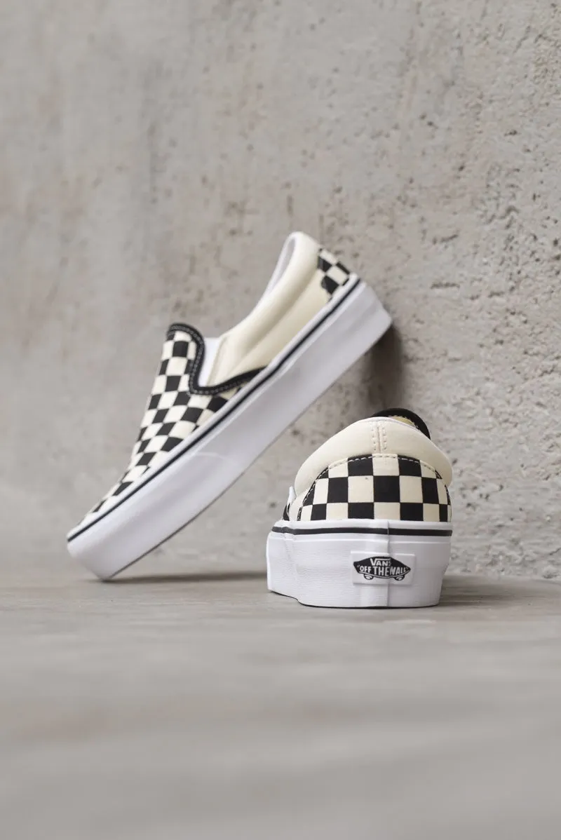 Classic Slip-On Platform - Black/White