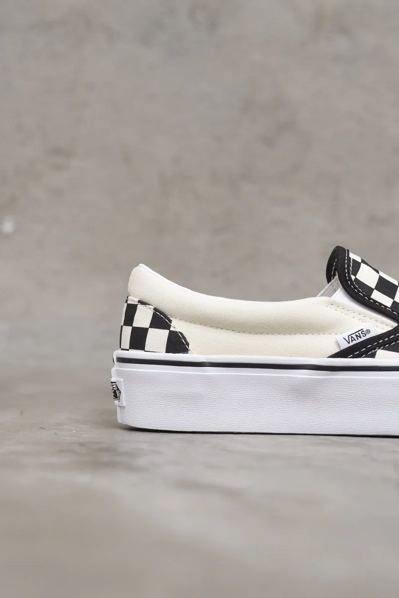 Classic Slip-On Platform - Black/White