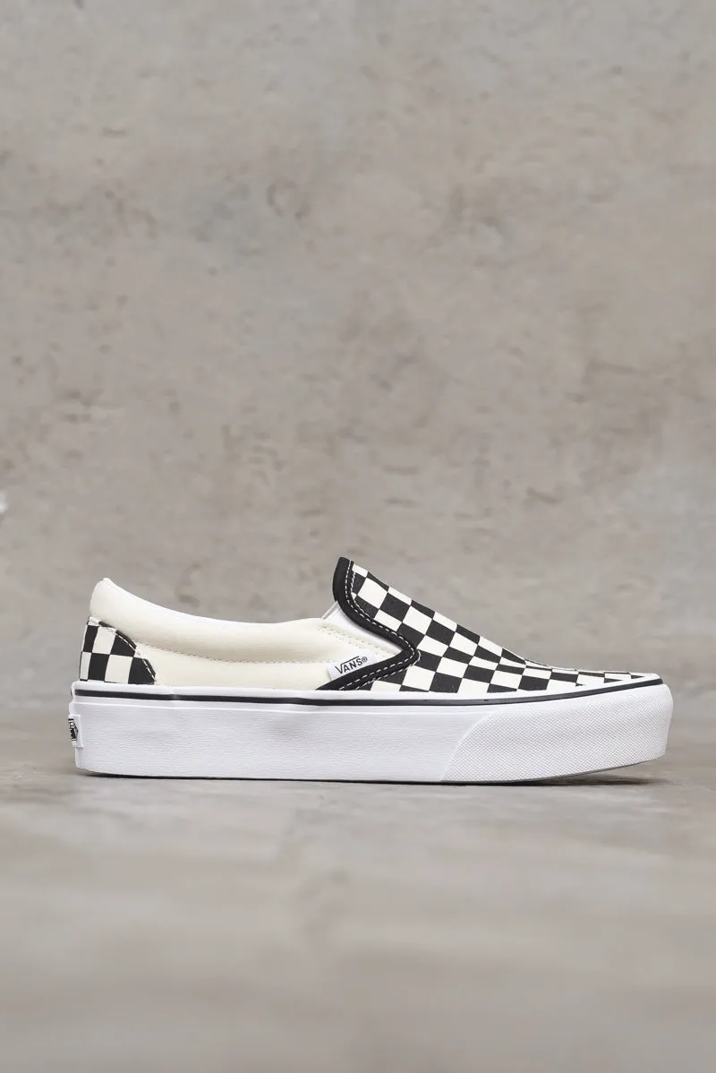 Classic Slip-On Platform - Black/White