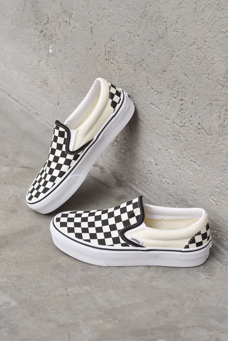 Classic Slip-On Platform - Black/White