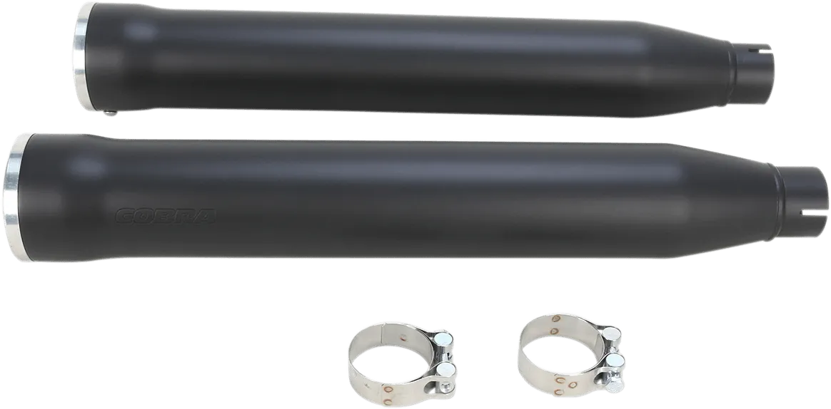 Cobra 6051B 3in. Slip-On Muffler with RacePro Tips - Black
