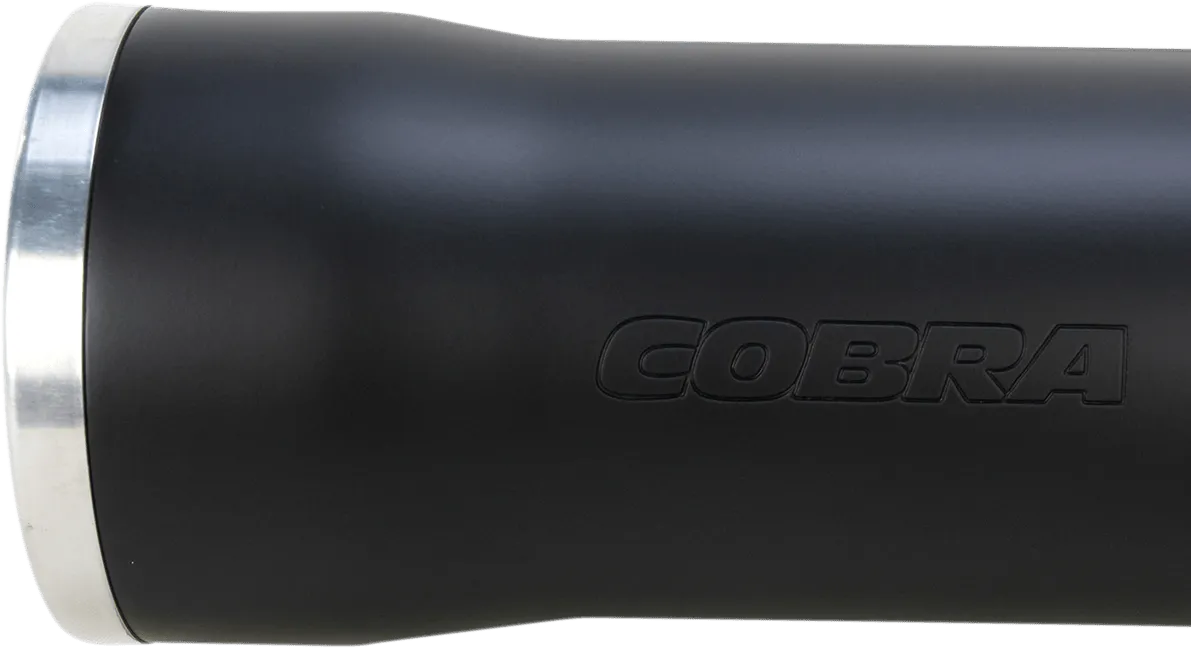 Cobra 6051B 3in. Slip-On Muffler with RacePro Tips - Black