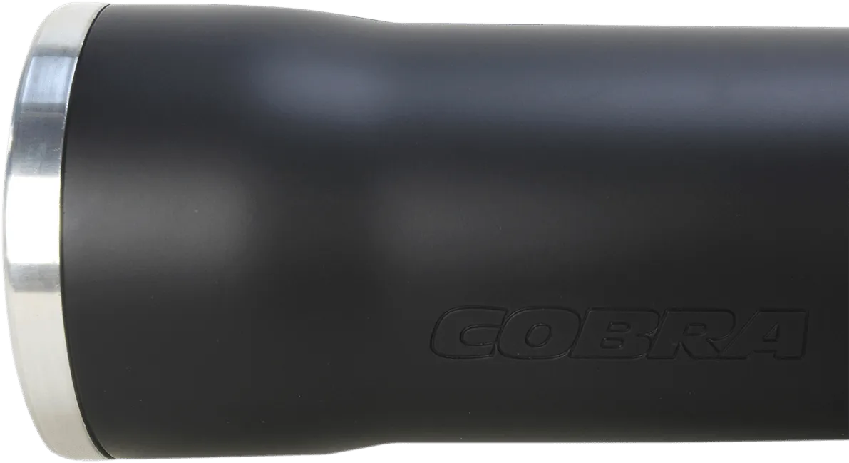 Cobra 6055B 3in. Slip-On Muffler with RacePro Tips - Black