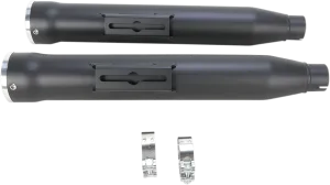 Cobra 6055B 3in. Slip-On Muffler with RacePro Tips - Black