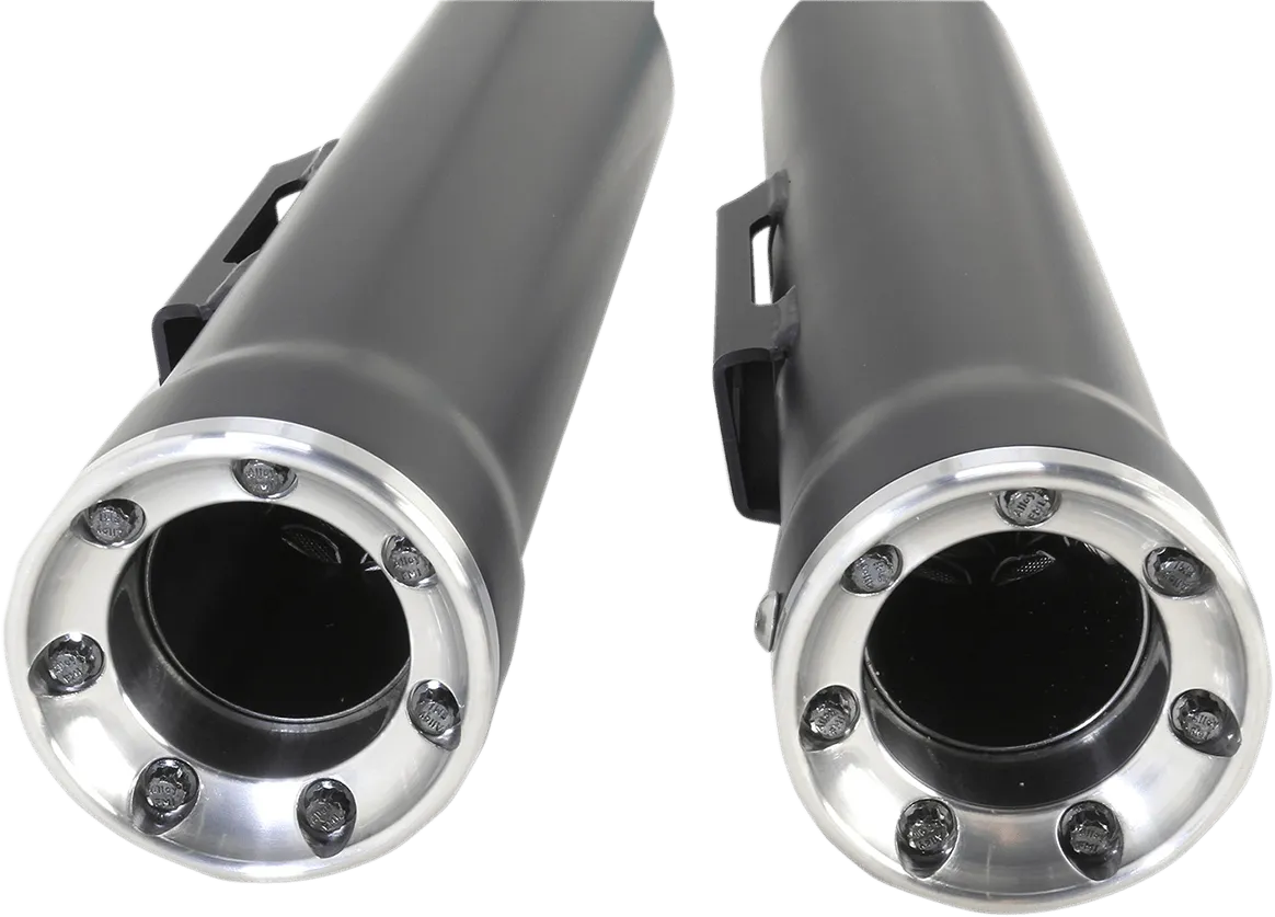 Cobra 6055B 3in. Slip-On Muffler with RacePro Tips - Black