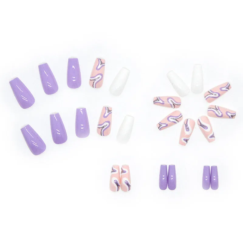 Coffin purple ripple shiny ribbon