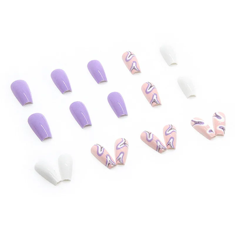 Coffin purple ripple shiny ribbon