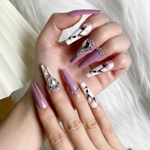 Coffin shine stone rosy marble
