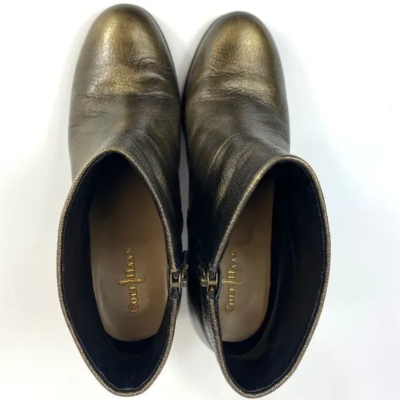 Cole Haan Nike “Cassidy” metallic leather bootie-8