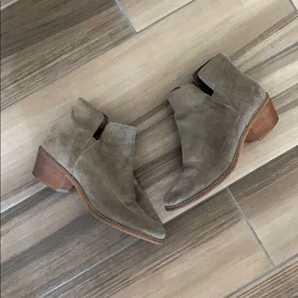 Cole Haan Abbott cutout suede booties