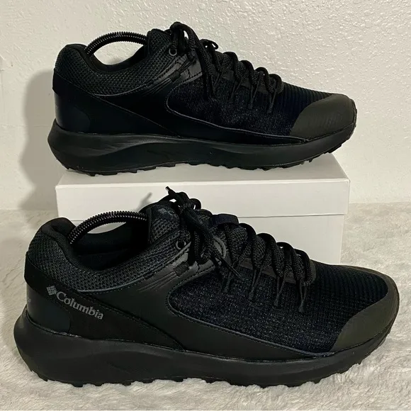 Columbia Black TrailStorm Low Waterproof Hiking Shoe Men’s Size 10.5 Wide