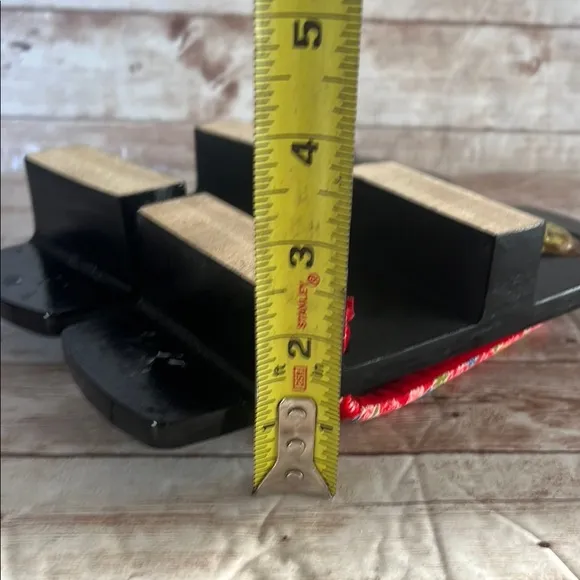 COPY - Traditional Japanese Geta Sandals - Black and Red