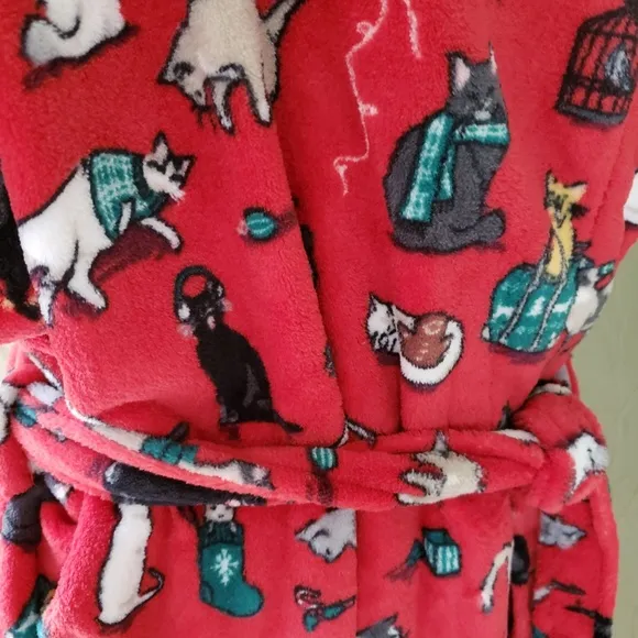 COPY - VERA BRADLEY HOLIDAY CATS MEOW ROBE:NWT CATS MEOW Ltd.Ed.  L/XL or 2X/3X