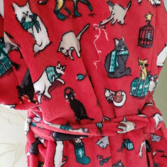 COPY - VERA BRADLEY HOLIDAY CATS MEOW ROBE:NWT CATS MEOW Ltd.Ed.  L/XL or 2X/3X